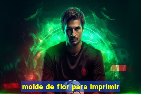 molde de flor para imprimir